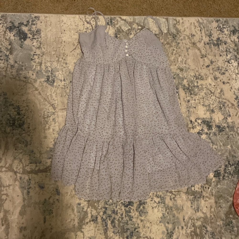 Leopard print medium baby doll dress